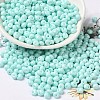 6/0 Opaque Baking Paint Glass Seed Beads SEED-M012-02A-04-1