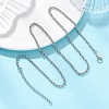 304 Stainless Steel Rolo Chain Necklaces NJEW-JN05772-1