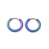 202 Stainless Steel Huggie Hoop Earrings EJEW-F111A-16mm-RC-4