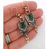 Alloy Rhinestone Dangle Earrings FS-WGCEAE4-01-2