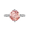 Adjustable Brass with Cubic Zirconia Cuff Rings FS-WGFA75B-07-1