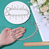 2Pcs Iron & Alloy Rhinestone Boot Strap Chains HJEW-PH02477-3
