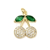 Brass Micro Pave Cubic Zirconia Pendants KK-L229-02G-01-1