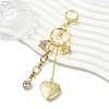 Brass Locket Pendants Keychain KEYC-YW00281-01-1