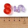 Transparent Acrylic European Beads MACR-K366-02-3