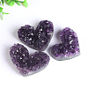 Drusy Natural Amethyst Gemstone Incense Burners INBU-PW0001-22A-1