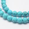 Synthetic Turquoise Bead Strands G-G671-4mm-3