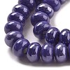 Porcelain Rondelle Beads PORC-Q001-01E-2