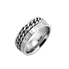 Rotatable Titanium Steel Finger Ring PW-WGE3233-20-1