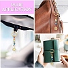8Pcs 4 Styles Alloy Cat Eye Sun Pendant with Gemstone Chip Keychains KEYC-YW00252-6
