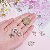 12Pcs 12 Styles 201 Stainless Steel Connector Charms STAS-SZ0002-58-2