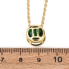 Brass Pave Cubic Zirconia Birth Stone Constellation Pendant Cable Chain Necklaces NJEW-D334-01G-11-5