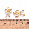 Brass Micro Pave Cubic Zirconia Pendants KK-N257-26B-G-3