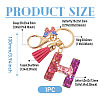 Alloy Resin Butterfly Keychains KEYC-TADJ0002-02G-H-3