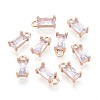 Transparent Glass Charms X-GLAA-T007-13H-1