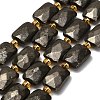 Natural Gold Pyrite/Golden Pyrite Beads Strands G-F833-D01-01-2