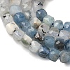 Natural Aquamarine Beads Strands G-B168-B02-4x4mm-4