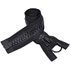 1Pc Alloy & Polyester & Resin Zipper FIND-CY0002-19-1