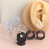 4 Pairs 4 Colors Silicone Ear Gauges WG56CA4-04-2