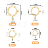 20Pcs 4 Sizes Eco-friendly Brass Spring Ring Clasps KK-FH0005-51-2