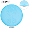 DIY Laser Effect Tai Ji & Tree of Life Pattern Display Decoration Silicone Molds SIL-WH0014-34A-2