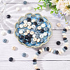 80Pcs 4 Colors Food Grade Eco-Friendly Silicone Beads SIL-DC0001-12-5