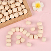 Natural Unfinished Wood Beads WOOD-PA0001-16B-4
