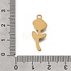304 Stainless Steel Pendants STAS-N108-107G-02-3