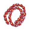 Handmade Millefiori Glass Beads LAMP-U004-02F-2