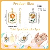 2Pcs 2 Colors Brass Enamel Pendants KK-YW0004-61-3