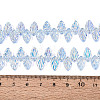 Electroplate Transparent Glass Beads Strands EGLA-N056-03A-09-4