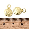 Sports Brass Charms KK-A289-04D-G-3