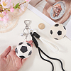1Pc Sports ThemePU Leather Keychains KEYC-SP0001-67B-3
