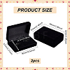 Velvet with Plastic Jewelry Set Box CON-WH0097-03B-2