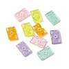 Transparent Resin Pendants RESI-I047-02B-1