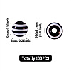 Striped Resin Beads RESI-TAG0001-01-5