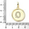 Brass Micro Pave Clear Cubic Zirconia Pendants KK-L253-17G-Q-3