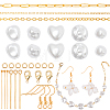 SUNNYCLUE DIY Imitation Pearl Earring Bracelet Making Kit DIY-SC0022-07-1