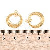 Brass Filigree Circle Connector Charms KK-CBA866A-04G-3