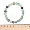 Natural Fluorite Stretch Bracelets BJEW-E373-8mm-10-10