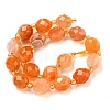 Natural Orange Botswana Agate Beads Strands G-N342-45-3