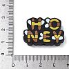Bees Themed Food Grade Eco-Friendly Silicone Focal Beads SIL-L008-02C-3