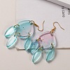 Crystal Drop Glue Diy Resin Mirror Connected Earring Pendants PW-WG2B890-01-4