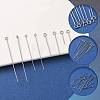 600Pcs 304 Stainless Steel Eye Pins STAS-FS0002-15-2