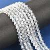 Electroplate Glass Beads Strands GB6mm1Y-B-4