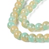 Acrylic Imitation Cat Eye Beads Strands OACR-Q197-01A-10-3