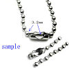Tarnish Resistant Stainless Steel Ball Chain Connectors X-STAS-L018E-P-2