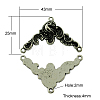 Tibetan Style Alloy Chandelier Component Links TIBEB-A124550-AS-LF-1