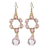 GLass Dangle Earrings EJEW-MZ00255-01-1