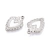 304 Stainless Steel Pendant Cabochon Settings STAS-T067-03P-2